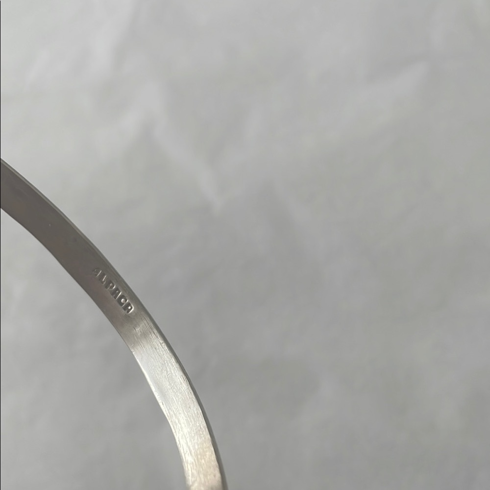 Vintage alpaca  Silver Bangle Bracelet - Picture 4 of 5